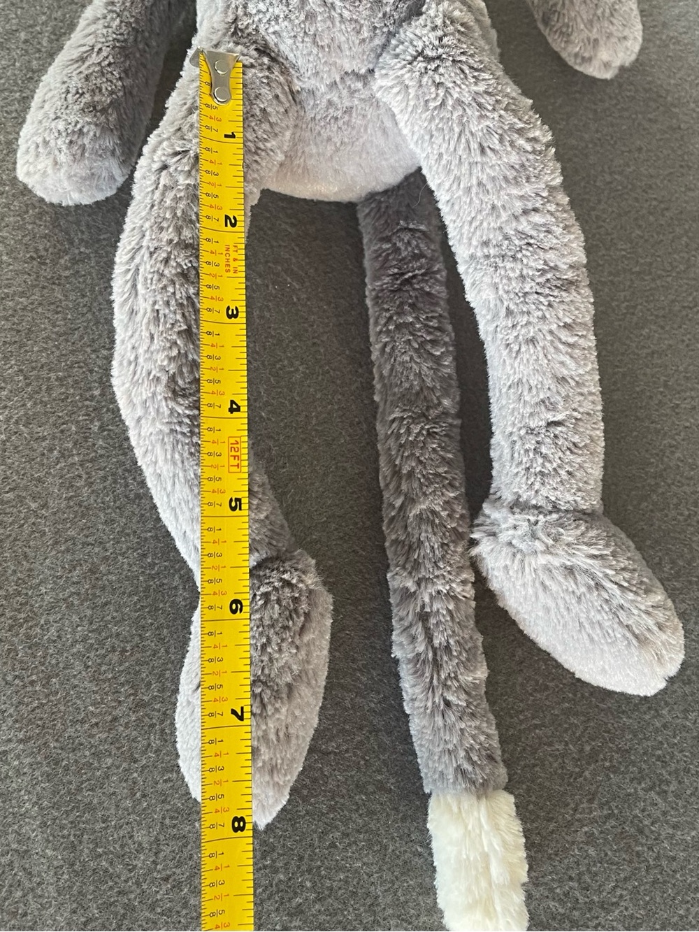Jellycat Pitterpat Grey Kitty Cat Plush RARE 16" Large Retired HTF Stuffed Anima - Picture 6 of 16